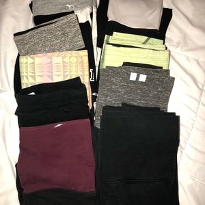 Bundle of 9 pairs of xs VS leggings